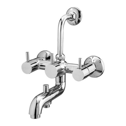 Wall Mixer Three-In-One with L-Bend Pipe for Overhead Shower